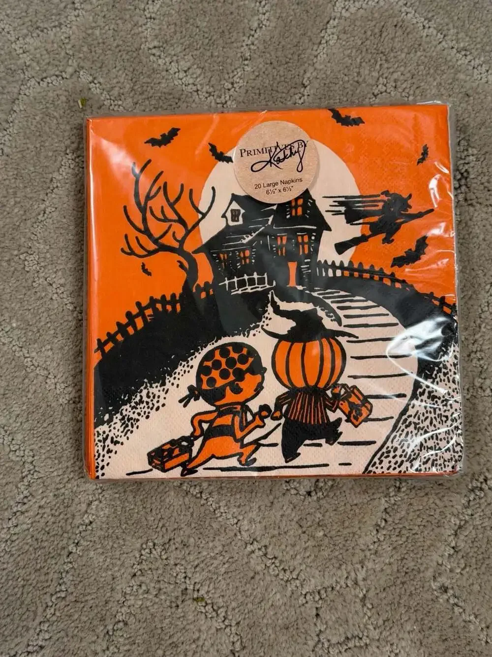 Vintage Halloween Trick or Treat Paper Napkins